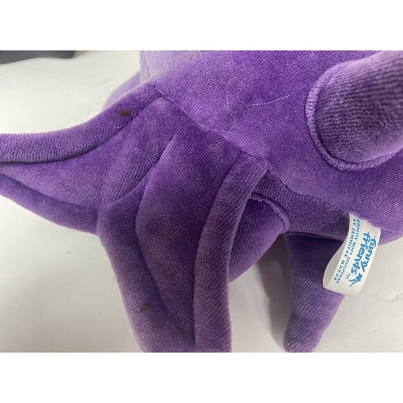 Funny Friends Fish Plush Purple Blue Eyes 8" x 14" Soft Jennifer Mazur Toy - Picture 9 of 13
